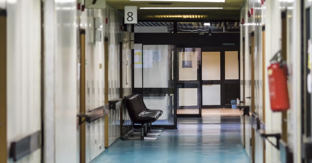 waiting room at night